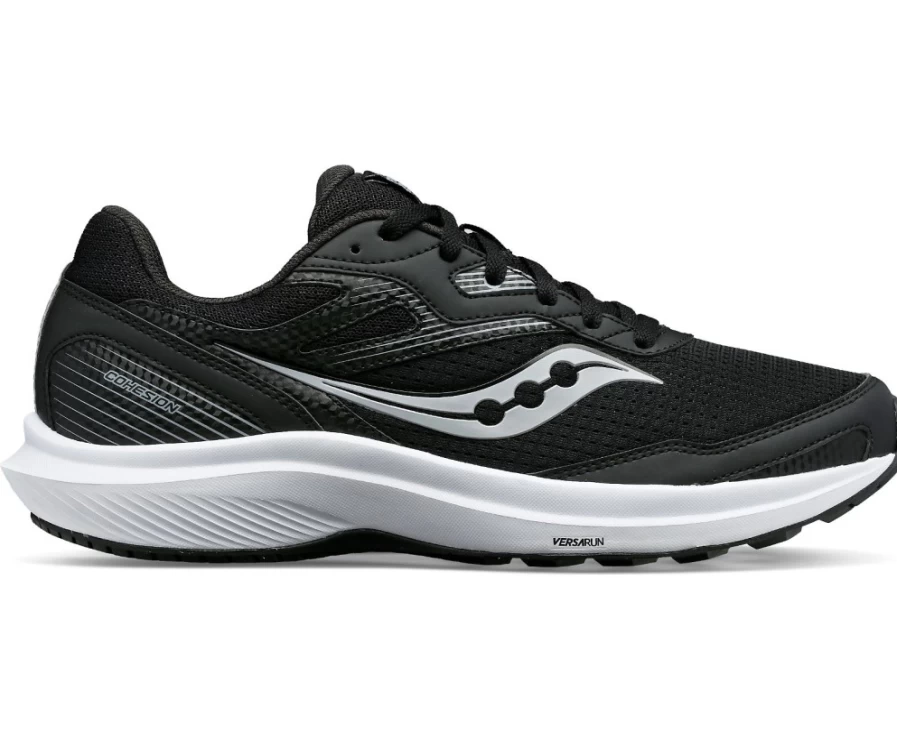 Saucony Men's Cohesion 16 Wide Running Shoes in Black