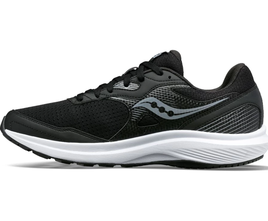 Saucony Men's Cohesion 16 Wide Running Shoes in Black