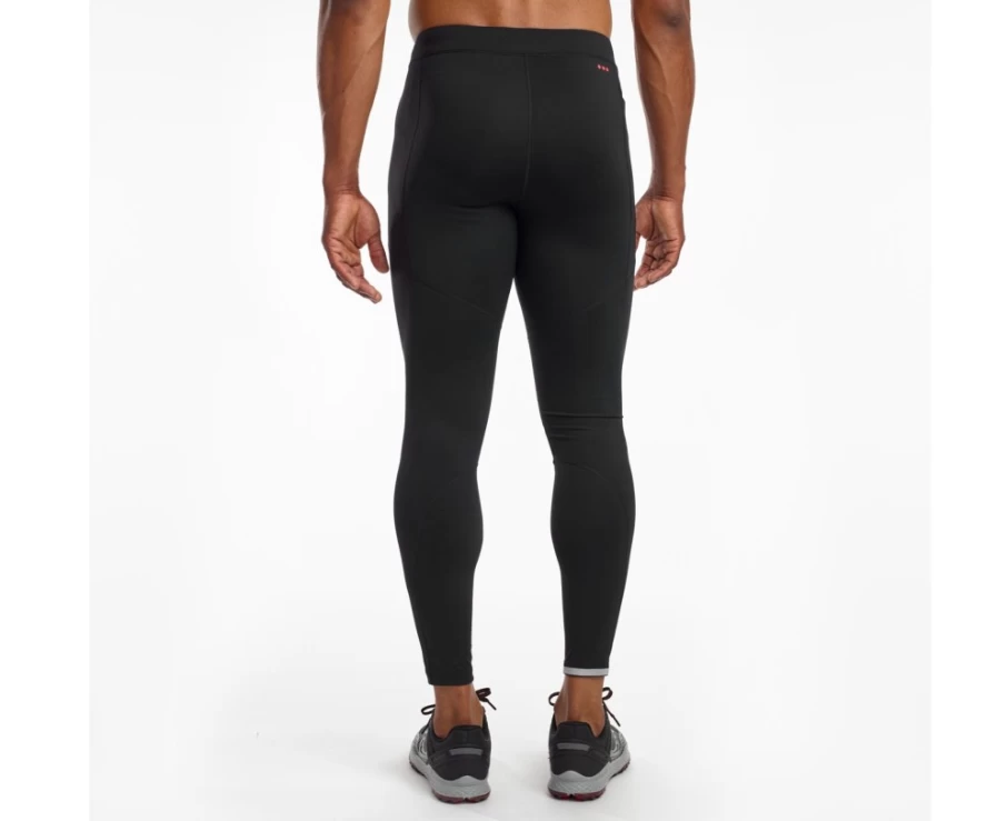 Saucony Men's Black Bell Lap Tight Running Pants