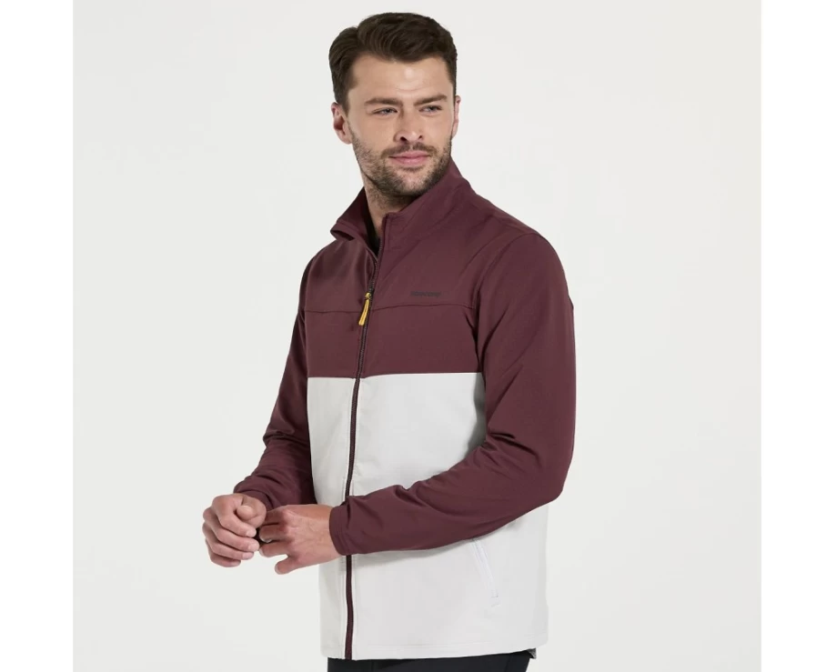 Saucony Men's Stone Bluster Jacket - Lightweight Waterproof Windbreaker Outdoor Coat