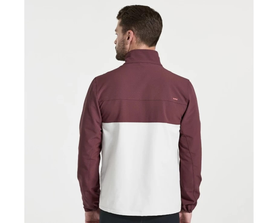 Saucony Men's Stone Bluster Jacket - Lightweight Waterproof Windbreaker Outdoor Coat