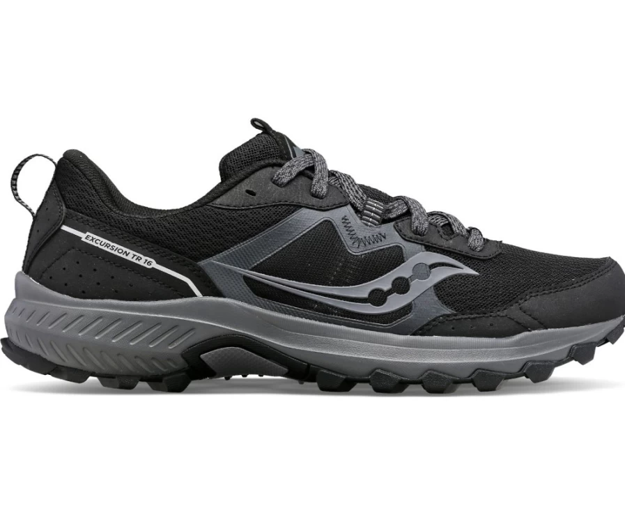 Saucony Men's Excursion TR16 Wide Trail Running Shoes - Black