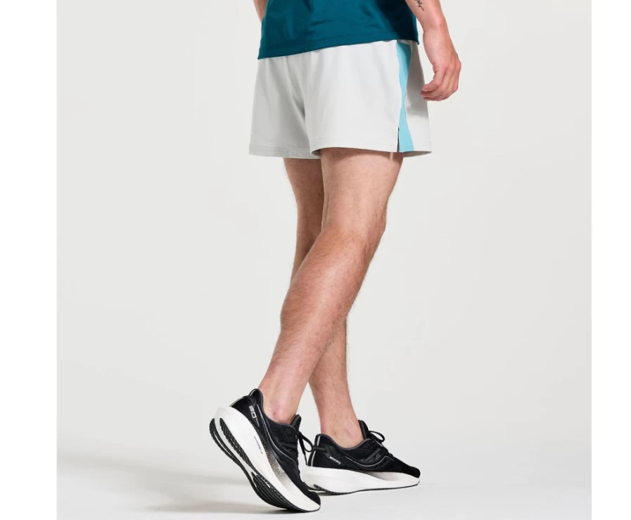 Saucony Men's Outpace 5" Running Shorts in Crystal Color - Lightweight & Breathable for Performance