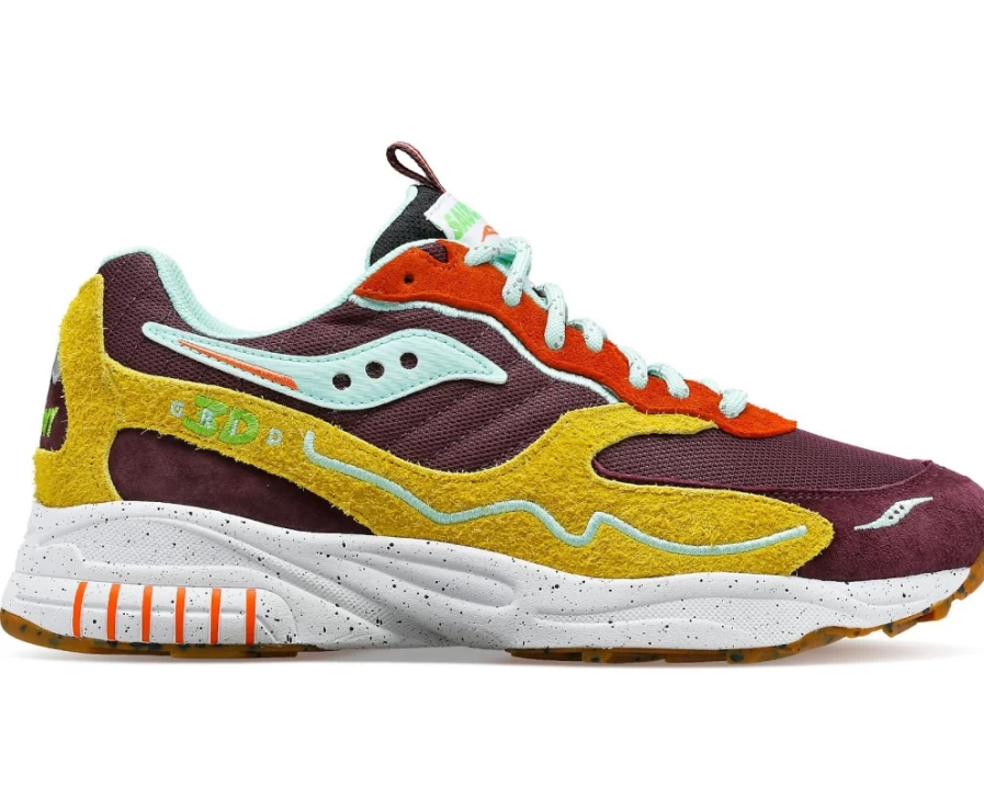 Saucony Women's 3D Grid Hurricane Trail Running Shoes in Brown