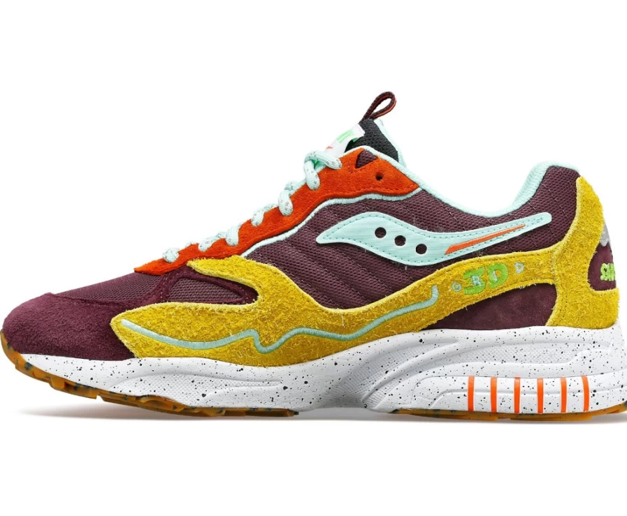 Saucony Women's 3D Grid Hurricane Trail Running Shoes in Brown