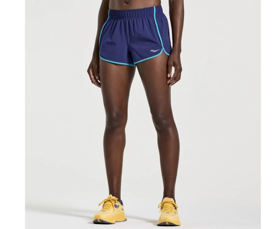 Saucony Women's Outpace 3" Short in Sodalite - Lightweight Running Shorts for Women