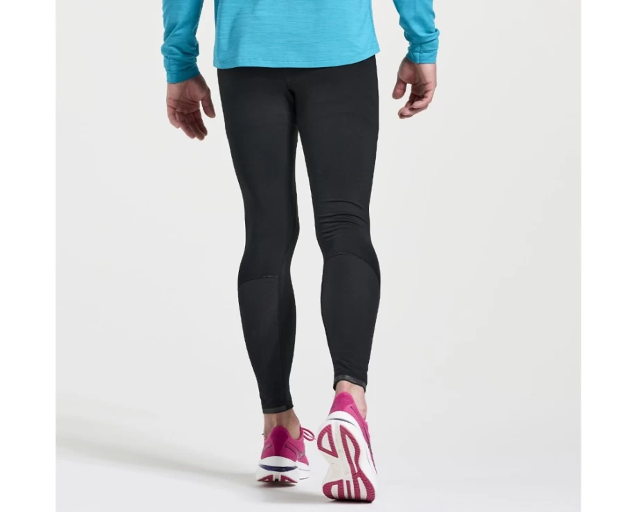 Saucony Men's Boulder Wind Tight Running Pants - Black