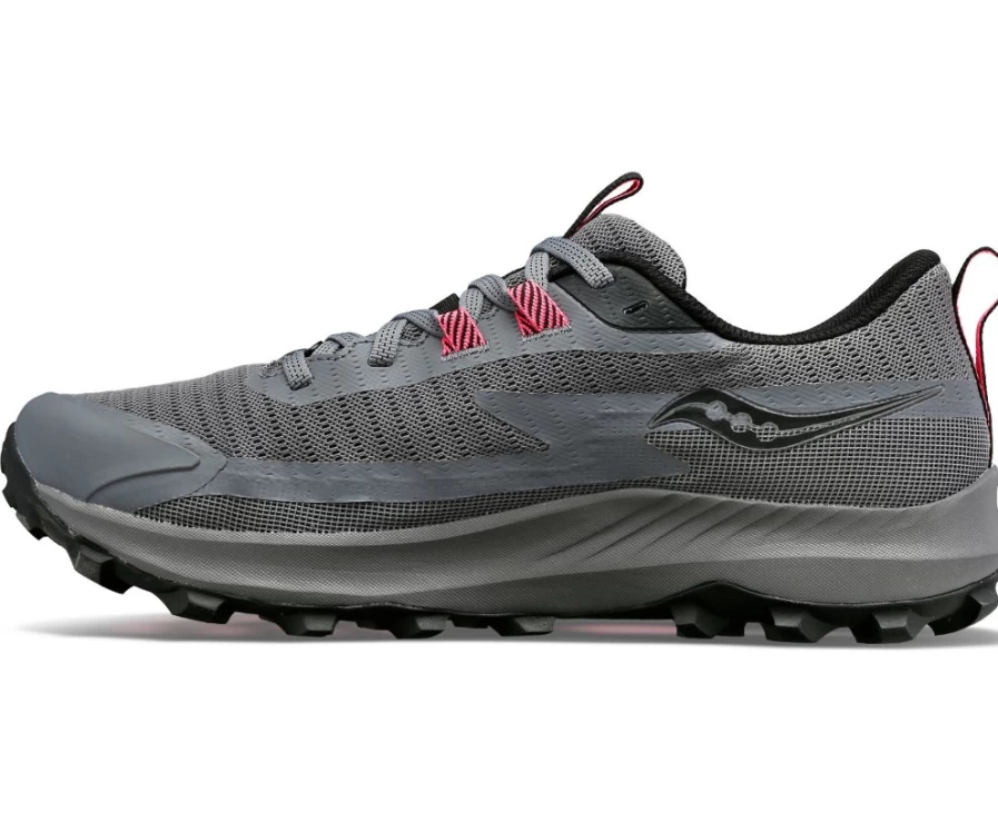 Saucony Women's Peregrine 13 GTX Trail Running Shoes in Gravel - Waterproof Hiking Sneakers for Women