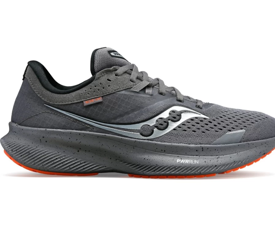 Saucony Women's Ride 16 Running Shoes in Gravel - Lightweight Cushioned Sneakers for Women