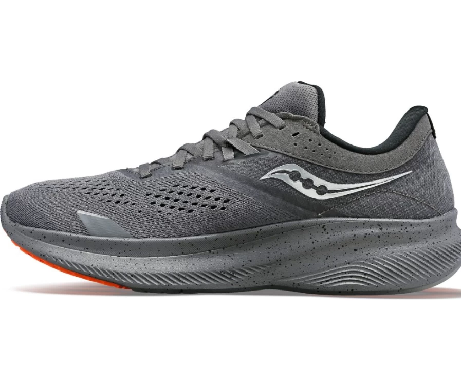 Saucony Women's Ride 16 Running Shoes in Gravel - Lightweight Cushioned Sneakers for Women