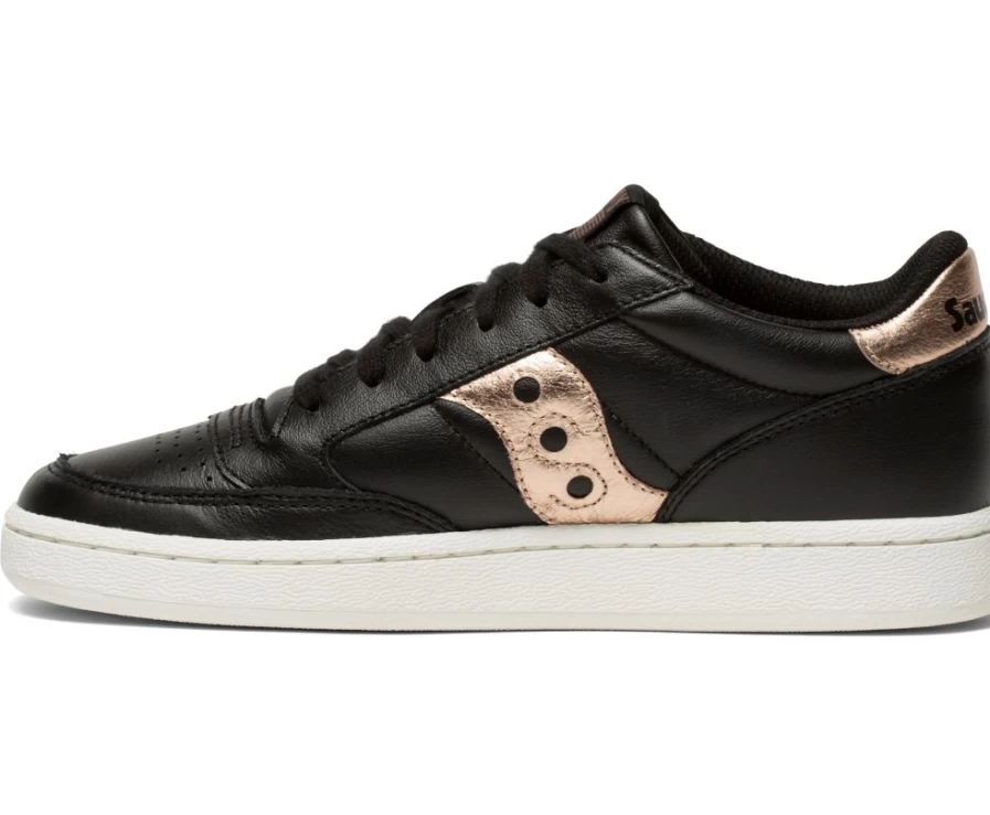 Saucony Women's Jazz Court Metallic Sneakers in Black