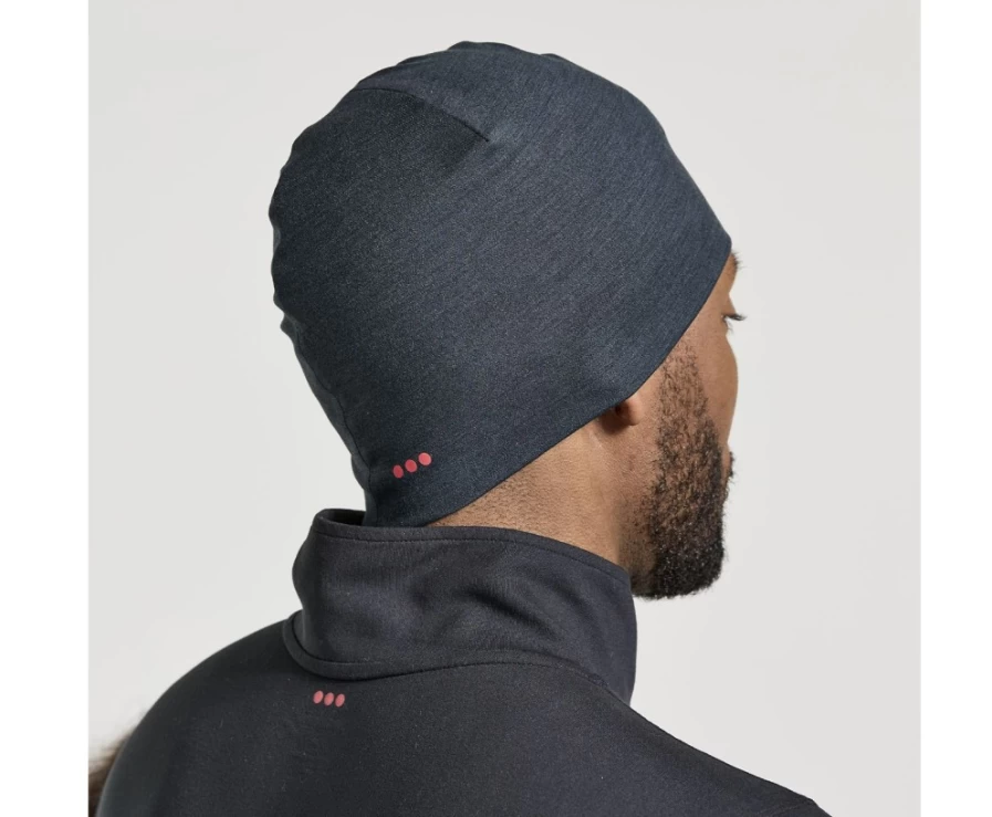 Saucony Women's Solstice Black Beanie Winter Hat