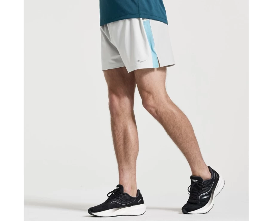 Saucony Men's Outpace 3" Running Shorts in Crystal Color - Lightweight Performance Shorts for Men