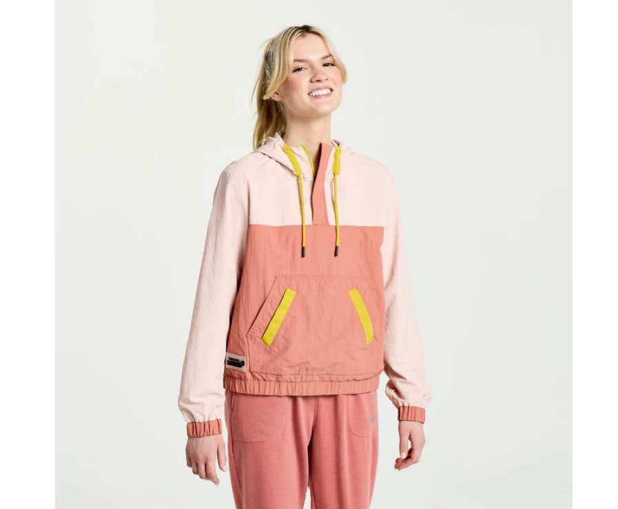 Saucony Women's Sepia Rose Rested Anorak Jacket