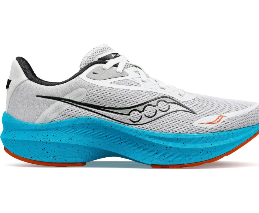 Saucony Men's Axon 3 Running Shoes in Fog Color - Lightweight & Responsive