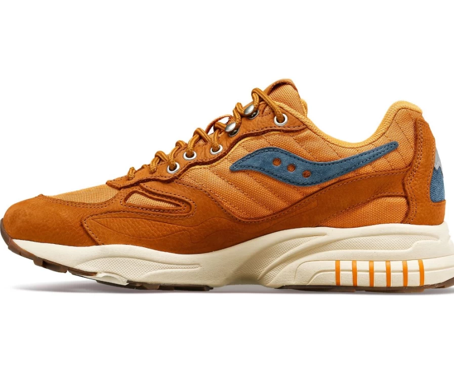 Saucony Unisex 3D Grid Hurricane Endless Knot Running Shoes in Brown