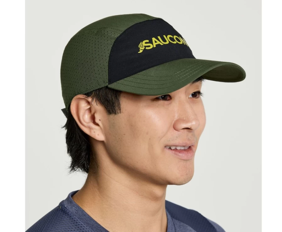 Saucony Women's Outpace Hat in Climbing Ivy - Lightweight Running Cap