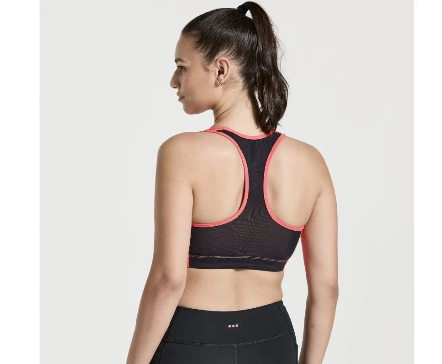 Saucony Women's Vizired Skyrocket Bra - High-Performance Sports Bra for Running & Active Wear