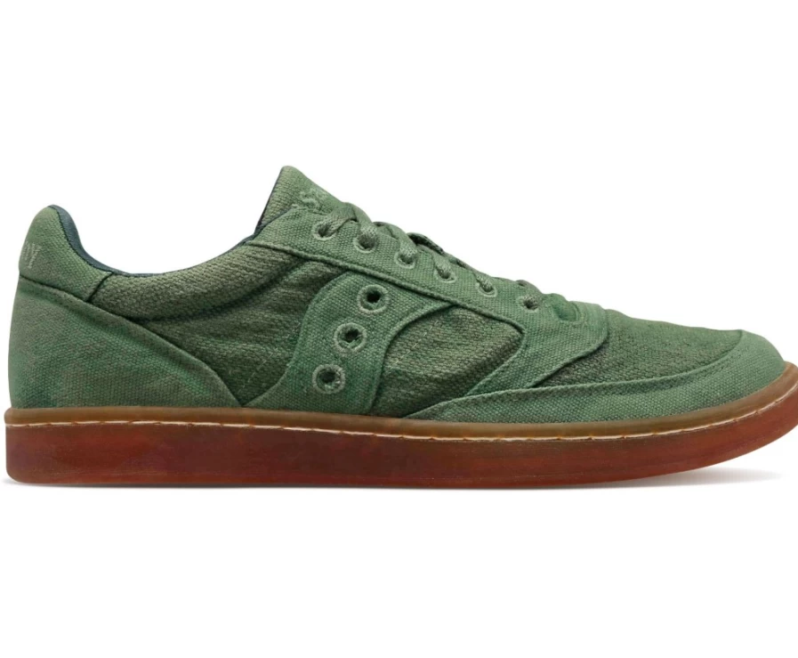 Saucony Jazz Court RFG Unisex Sneakers in Green | Classic Retro Style