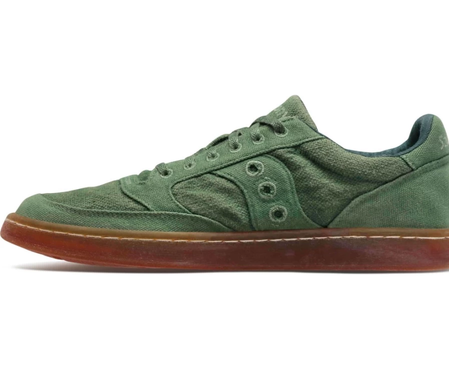 Saucony Jazz Court RFG Unisex Sneakers in Green | Classic Retro Style