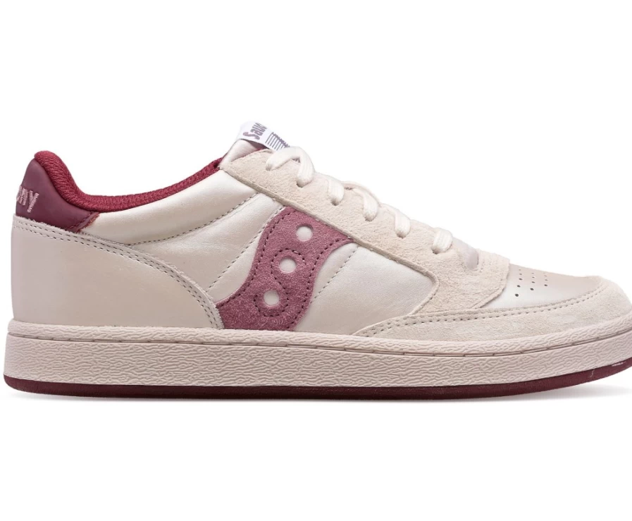 Saucony Women's Jazz Court Satin Sneakers in Plum Color