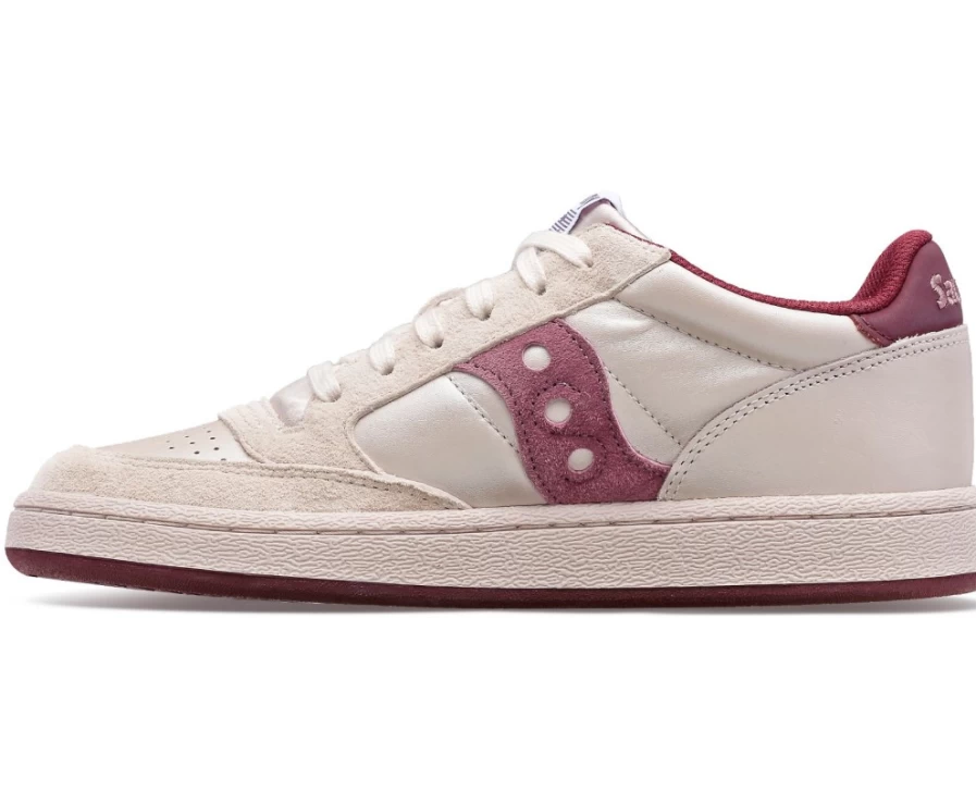 Saucony Women's Jazz Court Satin Sneakers in Plum Color