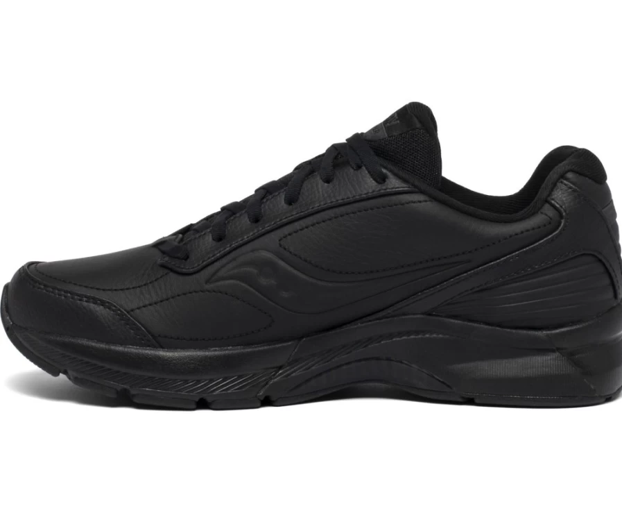 Saucony Men's Omni Walker 3 Wide Width Running Shoes in Black