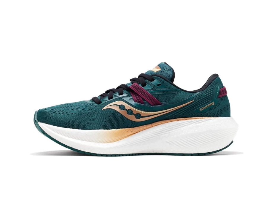 Saucony Women's Triumph 20 Running Shoes in Faerie Green - Shamrock Edition